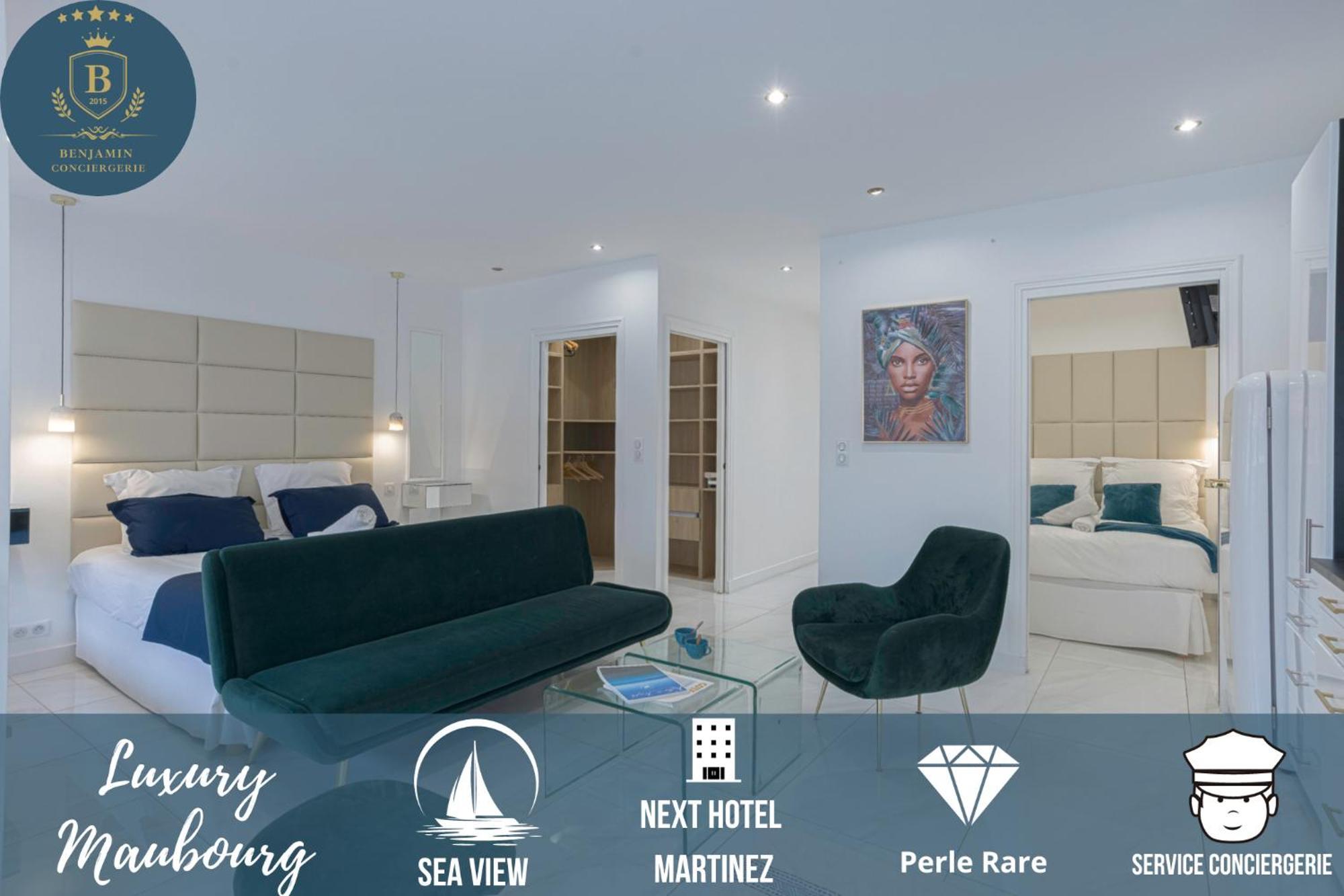 Apartment Luxury Maubourg - Vue - Croisette 50m - Clim - Terrasse Cannes